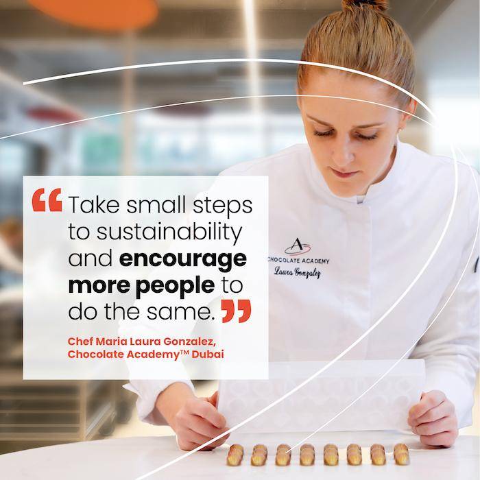 Chef Laura Gonzalez of Chocolate Academy™ Dubai